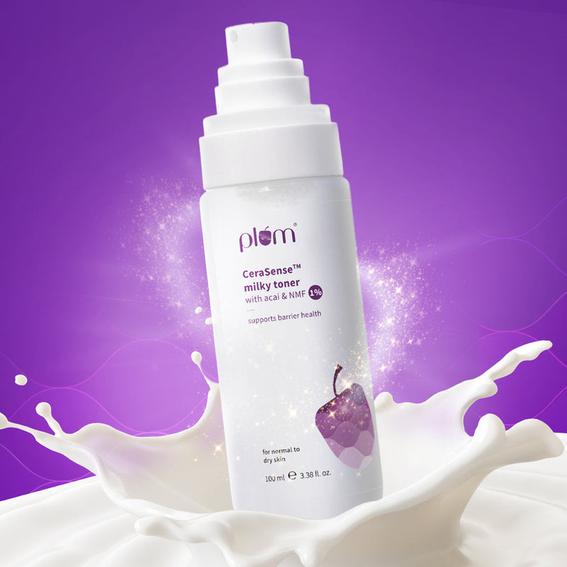 Plum CeraSense™ Milky Toner with Ceramides & Peptides | Instant Barrier Repair | Intense Moisturization | Dermat-Tested, 100ml Buy at Indicrest