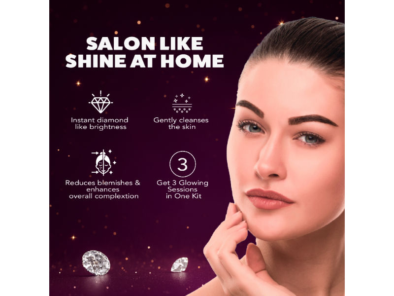 Nature's Essence Brightening Diamond ++ Facial Kit, Single Use Pack, 32g Buy at Indicrest Image 5
