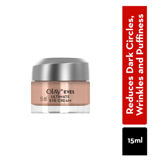 Olay Ultimate Eye Cream Reduces Dark Circles, Wrinkles & Puffiness With Niacimide & Pentapeptides, 15ml Buy at Indicrest