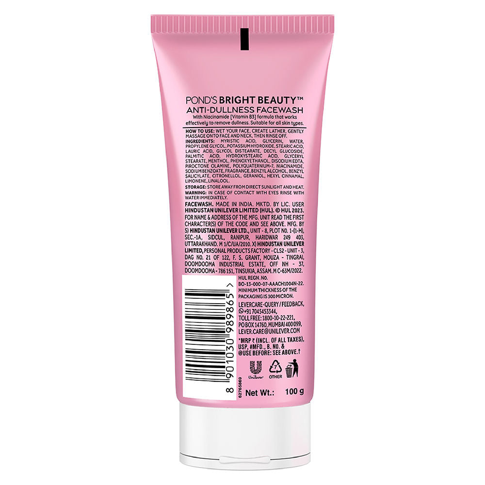 Pond’s Bright Beauty With Niacinamide [Vitamins B3] Anti-Dullness FaceWash, 100g Buy at Indicrest Image 10