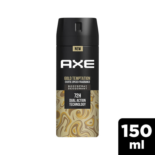 Axe Gold Temptation Long Lasting Deodorant Bodyspray For Men, 150ml Buy at Indicrest