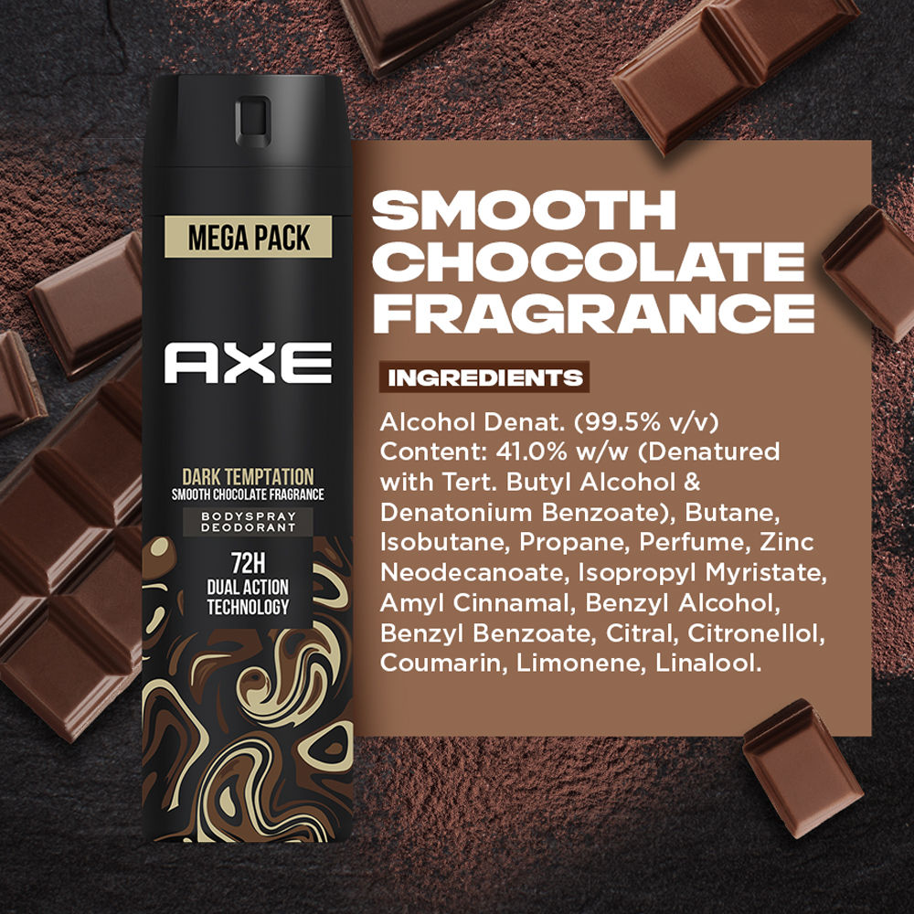 Axe Dark Temptation Long Lasting Deodorant Bodyspray, 215ml Buy at Indicrest Image 4