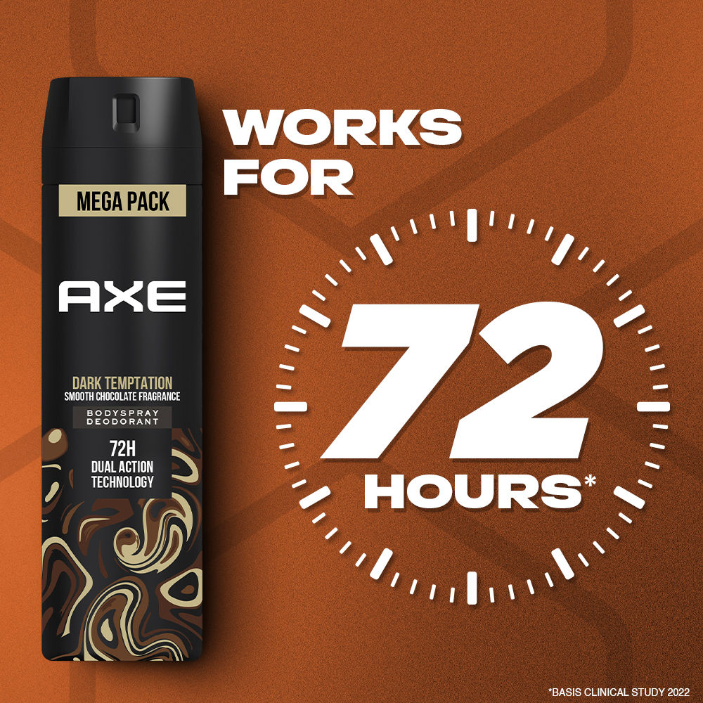 Axe Dark Temptation Long Lasting Deodorant Bodyspray, 215ml Buy at Indicrest Image 6