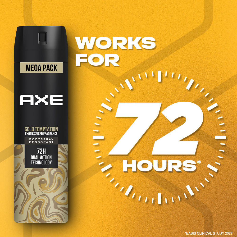 Axe Gold Temptation Long Lasting Deodorant Bodyspray, 215ml Buy at Indicrest Image 6
