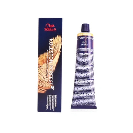 Wella Professionals Koleston Perfect ME+ 6/1 Rich Naturals Dark Blonde Ash Permanent Hair Color, 60ml