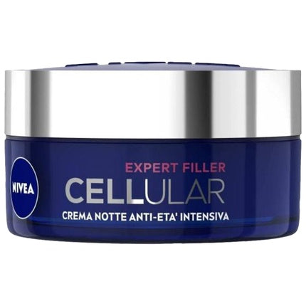 Nivea Hyaluron Cellular Filler Anti-Age Night Cream, 50ml Hydrating Overnight Face Moisturizer