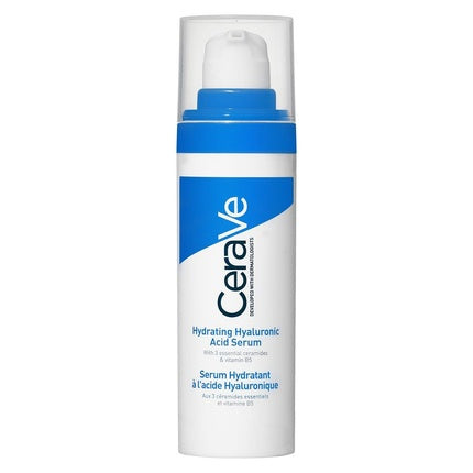 CeraVe Hydrating Hyaluronic Acid Face Serum, 30ml – Moisturising Facial Serum with Hyaluronic Acid & Ceramides