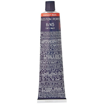 Wella Professionals Koleston Perfect Me+ Vibrant Reds 8/45 Permanent Hair Color, 60ml