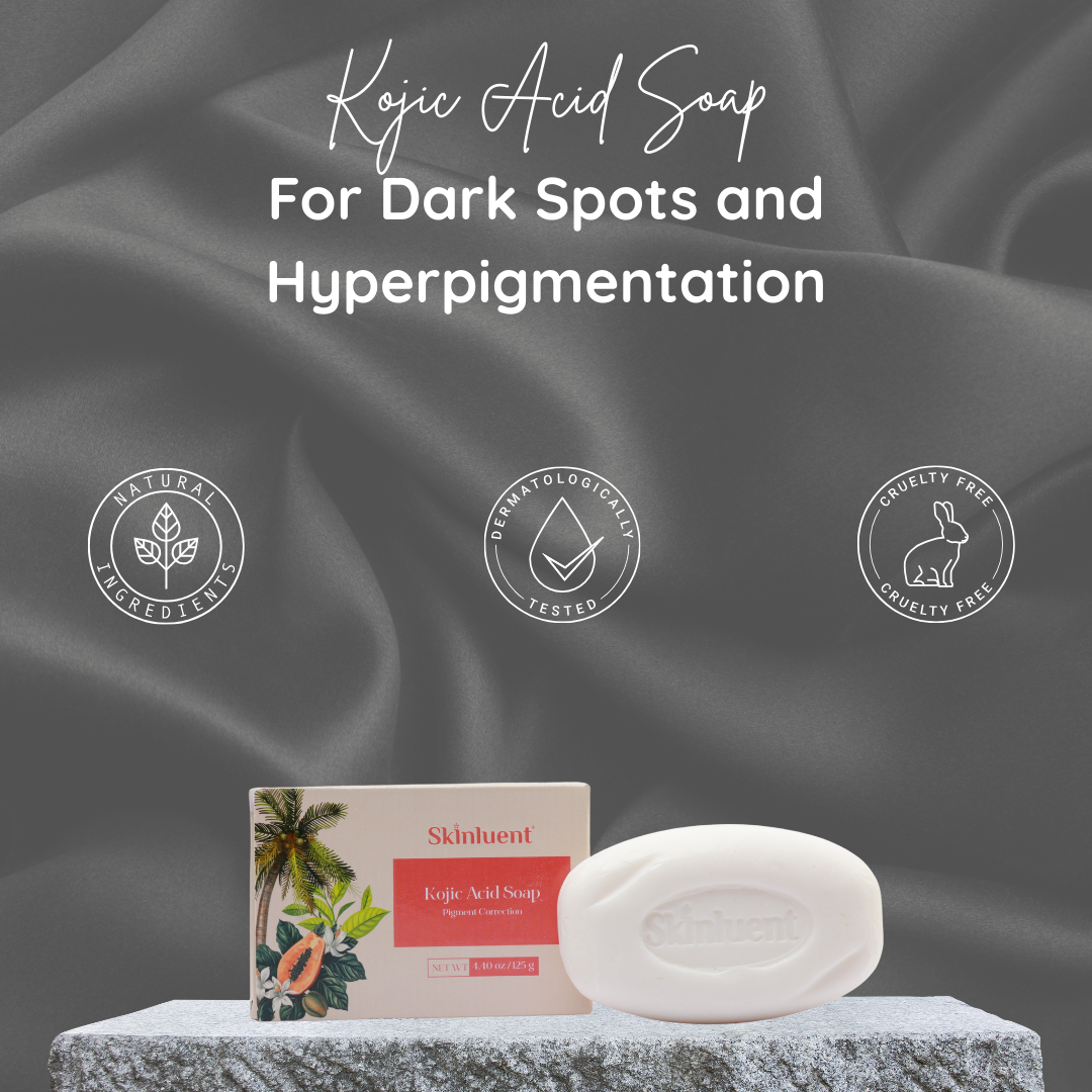 Skinluent Kojic Acid Face & Body Soap Bar, 125g Buy at Indicrest Image 2