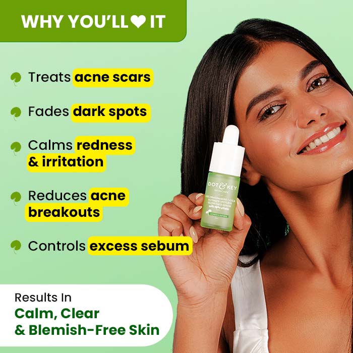 Dot & Key Cica + 10% Niacinamide Face Serum for Oily Skin, 20ml Buy at Indicrest Image 2