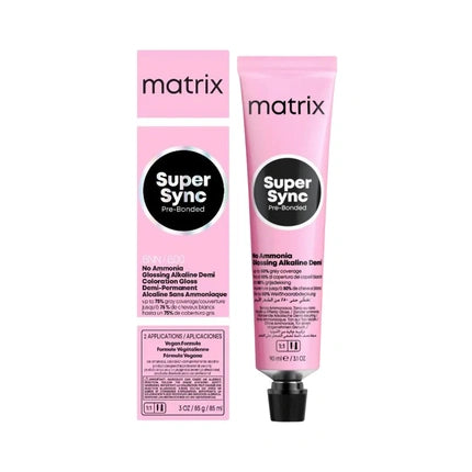 Matrix Super Sync Pre-Bonded 10M Extra Light Blonde Mocha Demi-Permanent Hair Color, 90ml