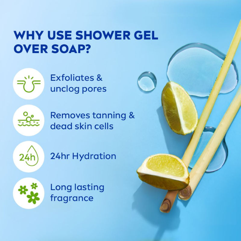 Nivea Lemon & care oil Body wash for long-lasting freshness, 125ml Buy at Indicrest Image 7