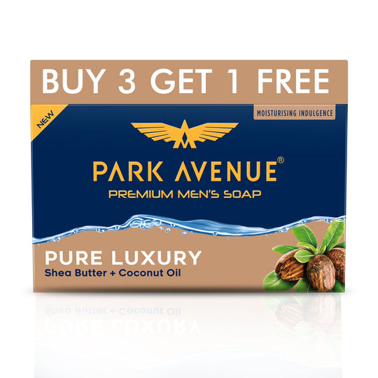 Park Avenue Premium Men's Soap Pure Luxury Shea Butter + Coconut Oil (Buy3 Get1 Free), 125g Each Buy at Indicrest
