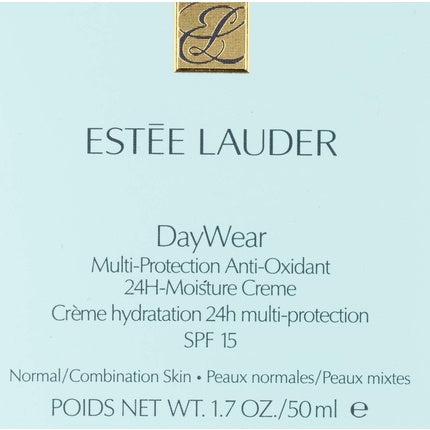 Estée Lauder DayWear Multi-Protection Anti-Oxidant Cream SPF 15, 50ml Daily Face Moisturizer for All Skin Types