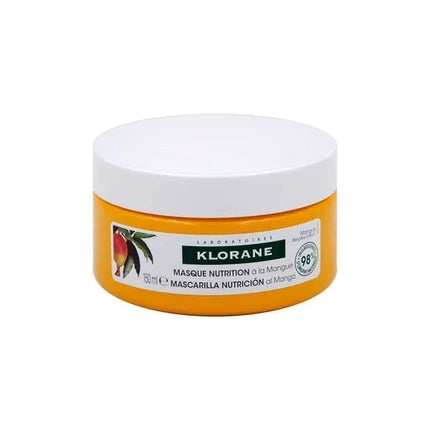 Klorane Nourishing Mask with Mango Butter for Dry & Damaged Hair, 150ml - Deep Nourishing Hair Mask