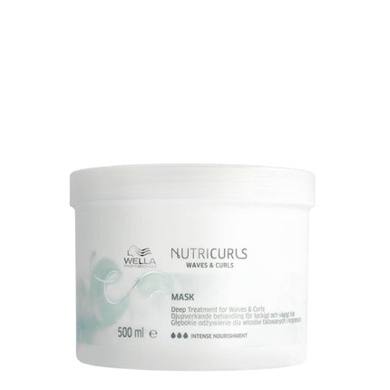 Wella Professionals Nutricurls Waves & Curls Mask, 500ml Smoothing Hair Mask for Wavy & Curly Hair