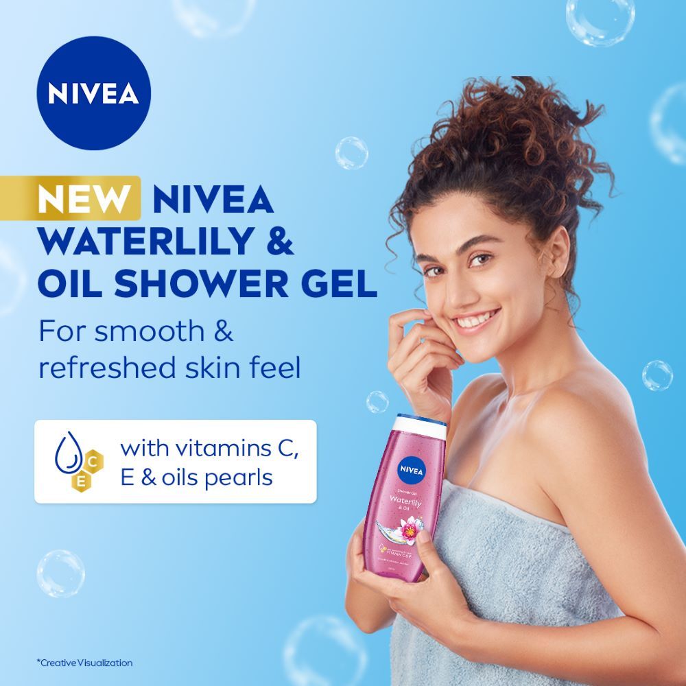 Nivea Waterlily & care oil Body wash for long-lasting freshness, 250ml Buy at Indicrest Image 6