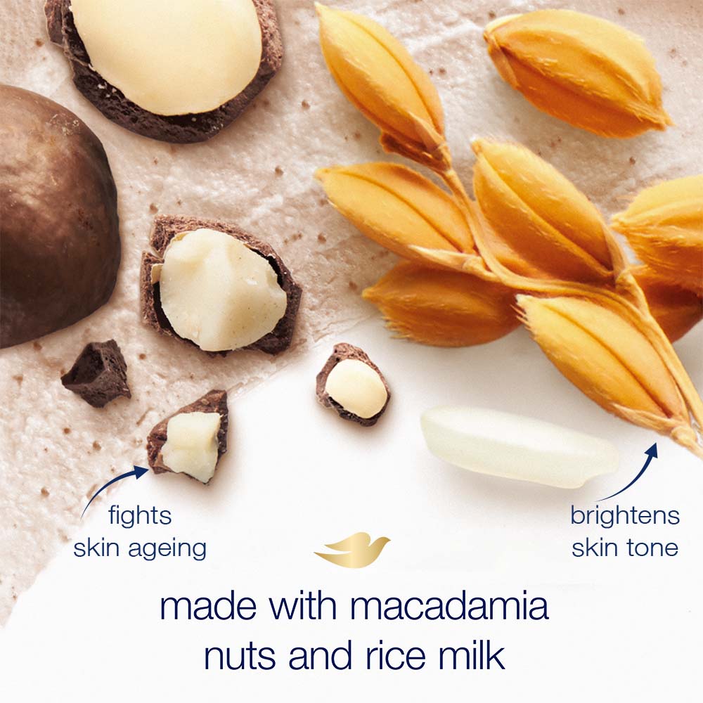 Dove Exfoliating Body Polish - Crushed Macadamia And Rice Milk, 298g Buy at Indicrest Image 4