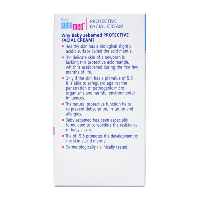 Sebamed Baby Protective Facial Cream, PH 5.5, Panthenol & Allantoin, Clinically Tested, 50ml Buy at Indicrest Image 6