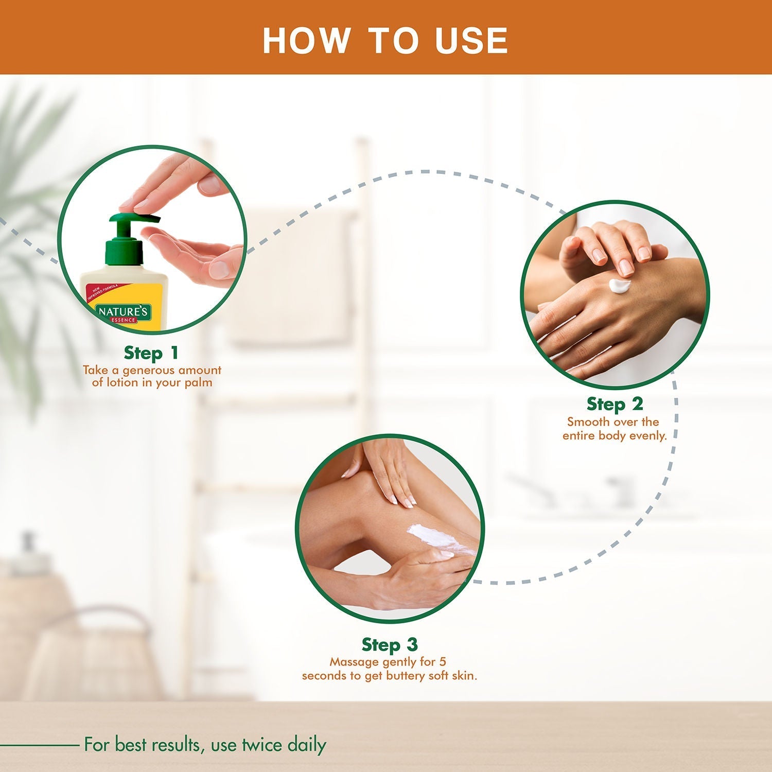 Nature's Essence Almond & Honey Nourishing Body Lotion, 400ml Buy at Indicrest Image 6