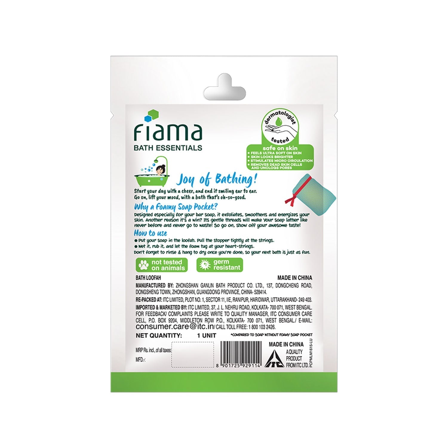 Fiama Bath Essentials Foamy Soap Pocket Buy at Indicrest Image 8