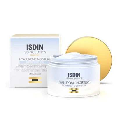 ISDIN Isdinceutics Hyaluronic Moisture Cream for Normal to Dry Skin, 50g | Daily Hydrating Face Cream with Hyaluronic Acid