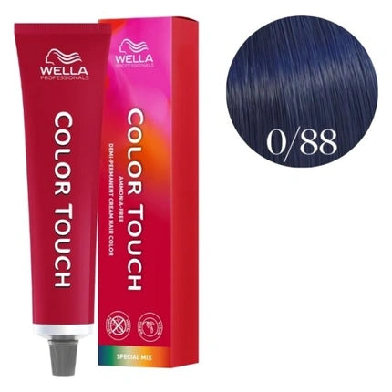 Wella Professionals Color Touch Special Mix 0/88 Intensive Blue Semi-Permanent Hair Color, 60ml