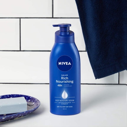 Nivea Nutritive Body Milk 48H Deep Moisture Body Lotion with Almond Oil, 625ml