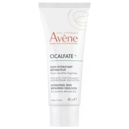 Avène Cicalfate Hydrating Skin Repairing Emulsion, 40ml Soothing Moisturiser for Sensitive Skin