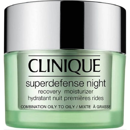 Clinique Superdefense Night Recovery Moisturizer Skin Types III-IV - Overnight Hydrating Face Cream