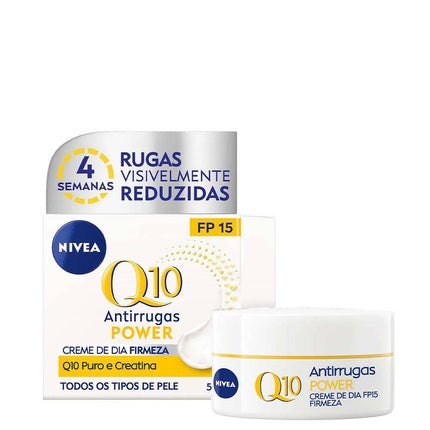 Nivea Q10 Power Anti-Wrinkle Day Cream SPF 15, 50ml Firming & Hydrating Face Moisturizer