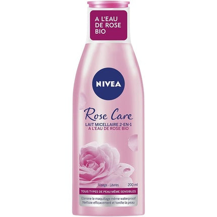 Nivea Rose Care Micellar Milk 2-in-1 Cleanser & Makeup Remover, 200ml
