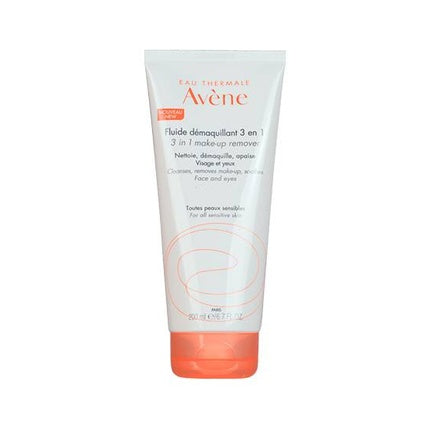Avène Thermal Spring Water 3-in-1 Cleansing Fluid for Face & Eyes, 200ml Makeup Remover and Facial Cleanser