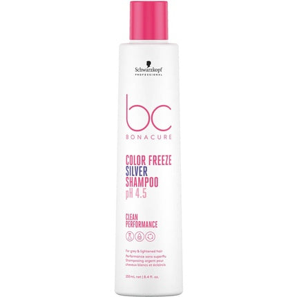 Schwarzkopf Professional BC Bonacure Color Freeze Silver Shampoo, 250ml – Purple Shampoo for Blonde, Grey & Cool-Toned Hair