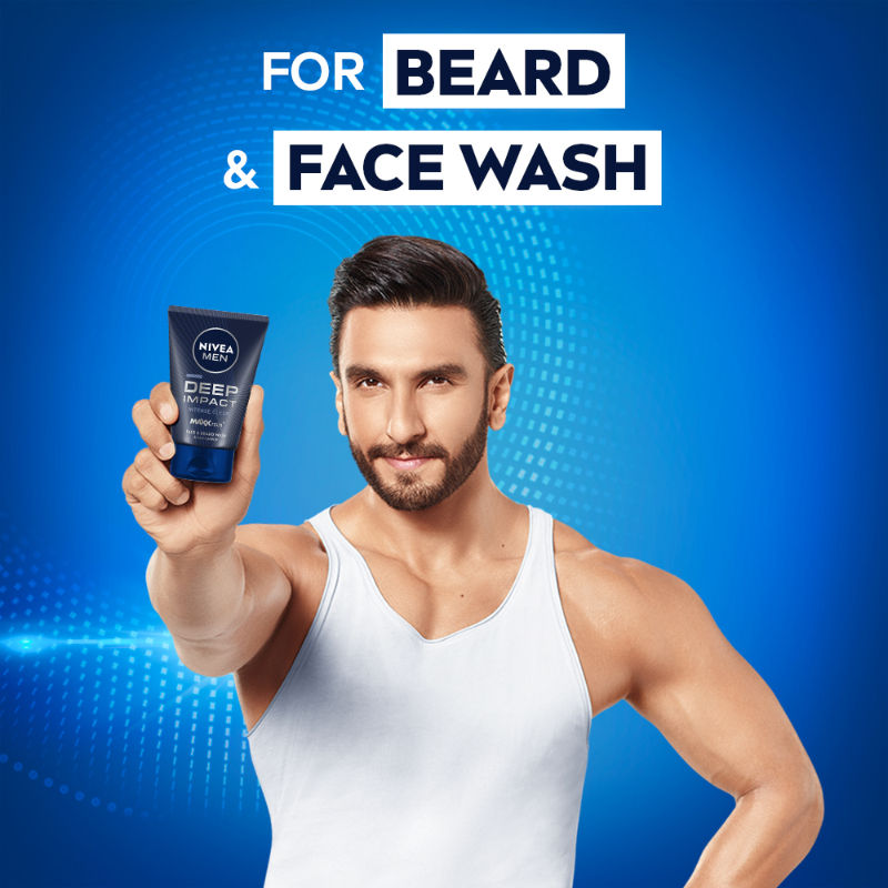 Nivea MEN Face Wash, Deep Impact Intense Clean, for Beard & Face, with Black Carbon, 100g Buy at Indicrest Image 4