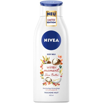 Nivea Winter Moment Body Milk, 400ml Rich Body Lotion for Dry Skin 48h Moisture
