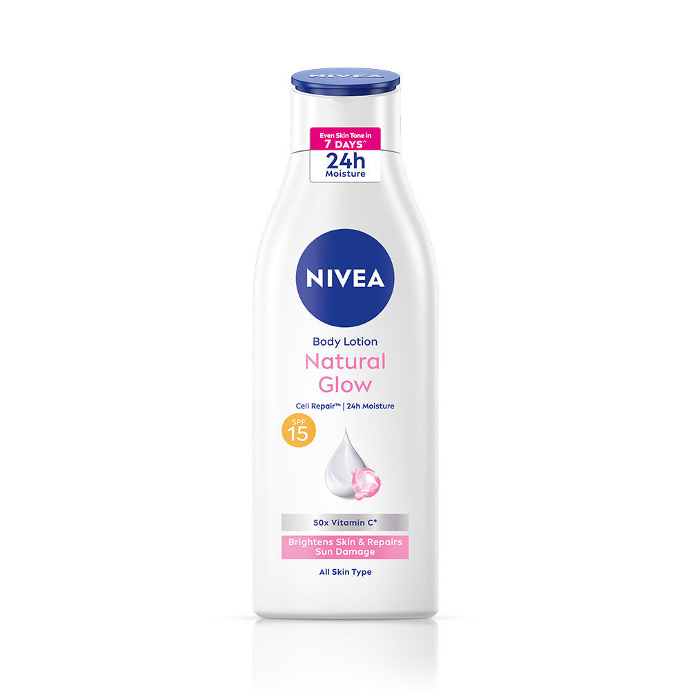 Nivea Cell Repair 50X Vit C Sunscreen Natural Glow Body Lotion Reduces Tan, Brightens -Uva & Uvb, 200ml Buy at Indicrest Image 2