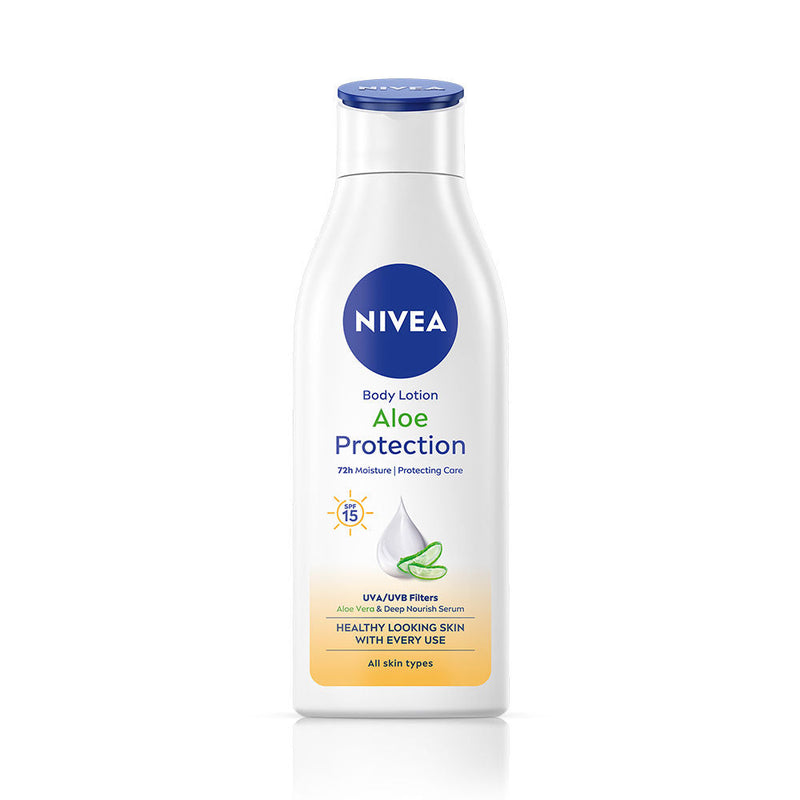 Nivea Sunscreen lotion with SPF 15 & ALOEVERA- 5 in 1 COMPLETE CARE for 48H Moisturization, 200ml Buy at Indicrest