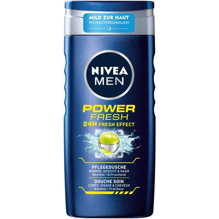 Nivea MEN Power Fresh Nourishing Shower Gel, 250ml