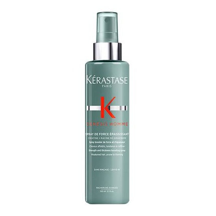 Kerastase Genesis Homme Strengthening & Thickening Spray, 150ml Professional Leave-In Hair Spray for Weakened Hair