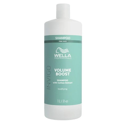 Wella Professionals Invigo Volume Boost Shampoo, 1000ml for Fine Hair
