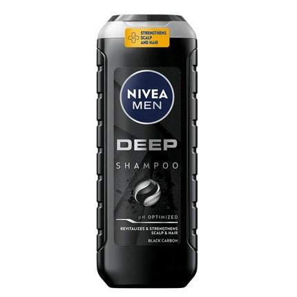 Nivea Men Deep Shampoo for Men, 500ml Deep Cleansing Daily Hair Shampoo