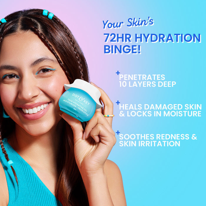 Dot & Key 72HR Hydrating Gel Moisturizer + Probiotics, 60ml Buy at Indicrest Image 4