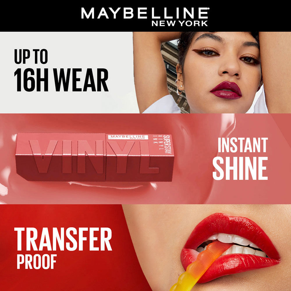Maybelline New York Superstay Vinyl Ink Liquid Lipstick Combo - Pack of 4, 4 pieces Buy at Indicrest Image 6