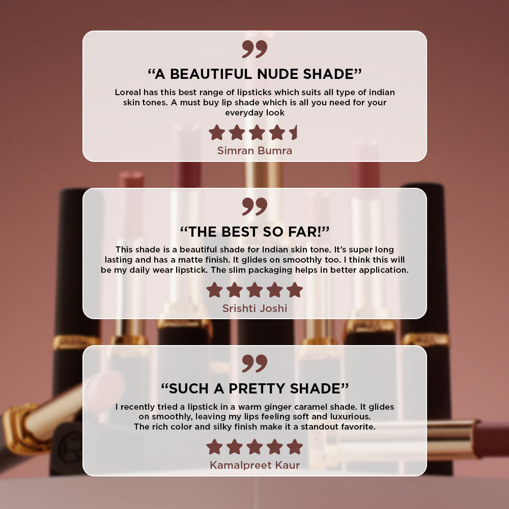 L'Oreal Paris Color Riche Intense Volume Matte Lipstick - 570 Worth It Intense, 2g Buy at Indicrest Image 8