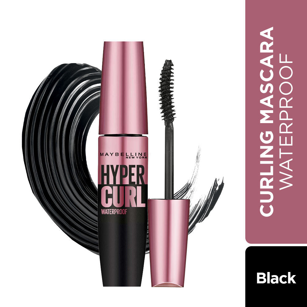 Maybelline New York Hypercurl Waterproof Mascara, Smudge & Highly Pigmented Very Black, 9.2ml Buy at Indicrest