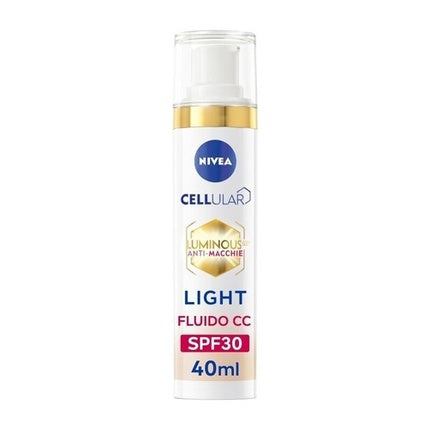 Nivea Luminous630 Anti-Spot 3-in-1 CC Fluid SPF 30 Light – Lightweight Tinted Face Fluid for Even-Looking Skin Tone