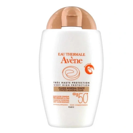 Avène Mineral Tinted Fluid SPF 50+ High Protection Sunscreen for Sensitive Skin, 40ml