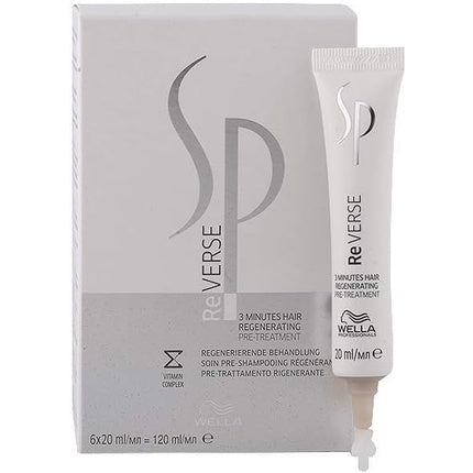 Wella SP Reverse Hair Regenerating Pre-Treatment, 120g Pack of 6 Professional Pre-Treatment for Damaged Hair