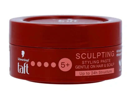 Schwarzkopf Taft Sculpting Hair Paste, 75ml Strong Hold Hair Styling Paste Matte Finish